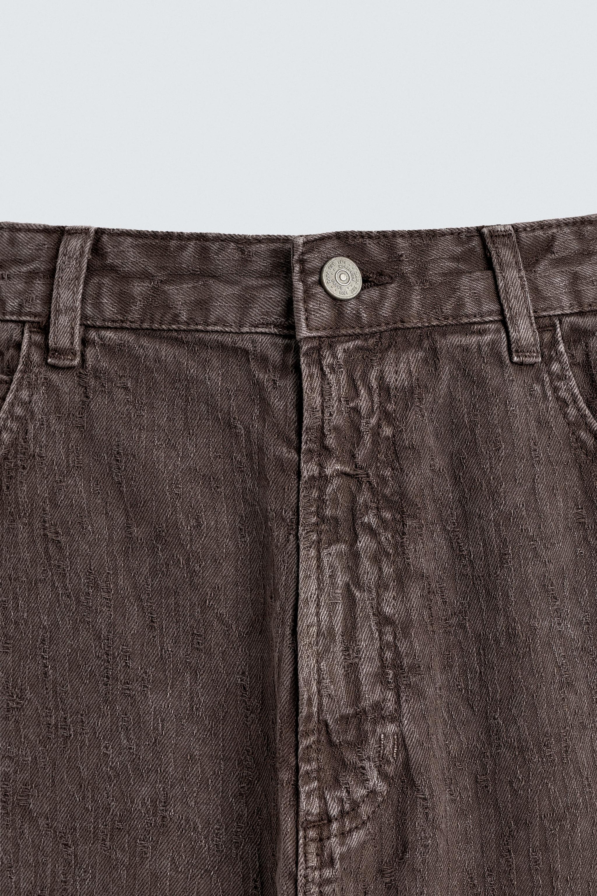 WASHED PRINT BAGGY FIT PANTS